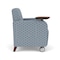 Lesro Siena Lounge Reception Guest Chair W/ Swivel Tablet, 27 in W 29.5 in L 32.5 in H SN1101 - alternate 2